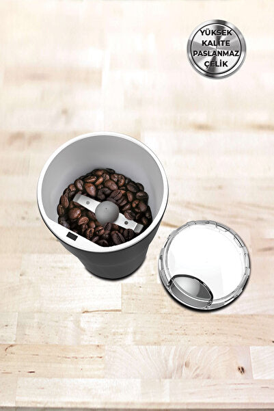 4819 200W 70gr Large Capacity XL Stainless Steel Coffee and Spice Grinder Red