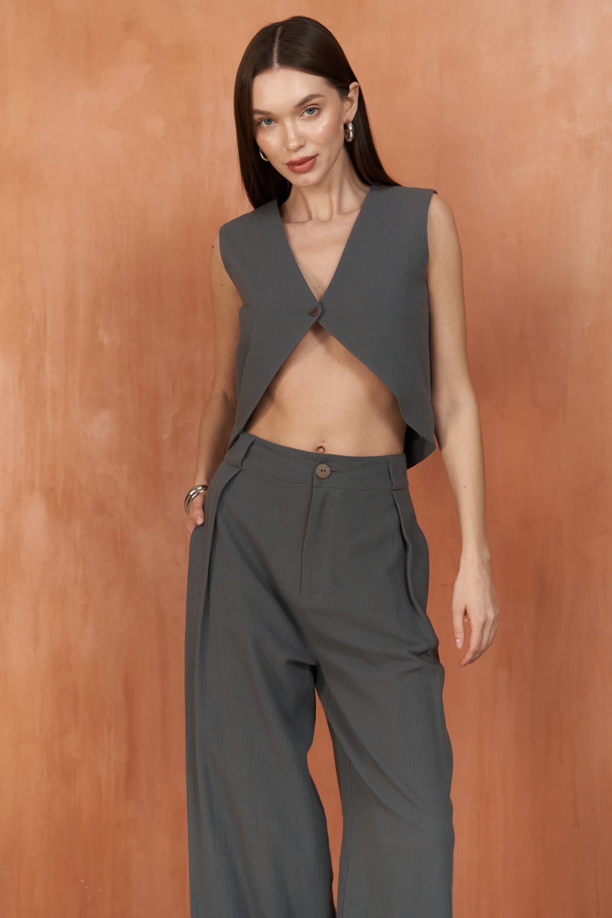 Montana Anthracite Vest Trousers Set