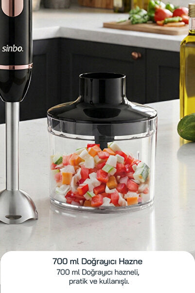 SHB-7529 Multifunctional Hand Blender Set – With Chopper & Beater Attachment