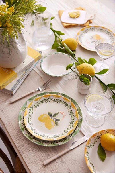 Limoncello 24 Piece Dinner Set for 6 People