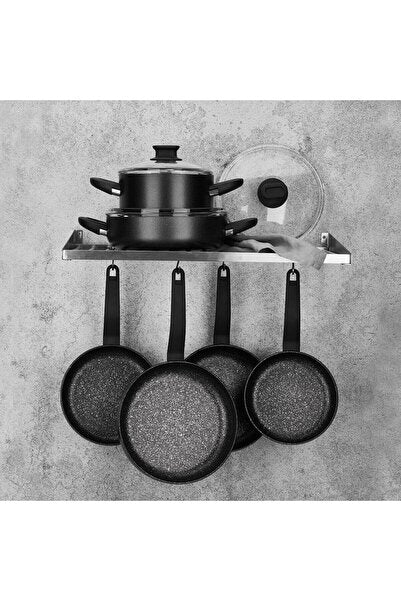 Lina 7 Piece Black Cookware Set A2887