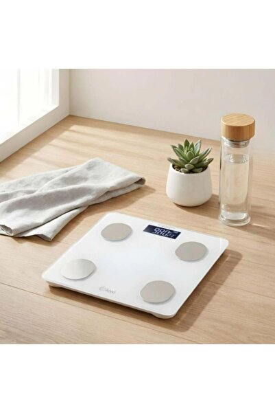KBS-1085 Digital Scale Fat Water Muscle Body Mass Index Weight Scale Weighing Scale White