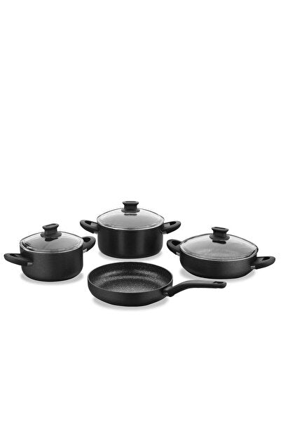 Lina 7 Piece Black Cookware Set A2887